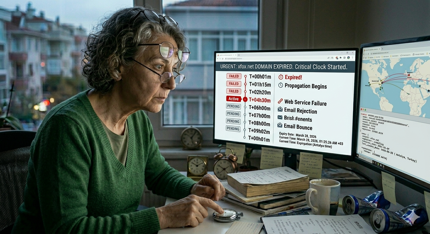Your Domain Expired. Here Is Everything That Happens Next — Hour by Hour.